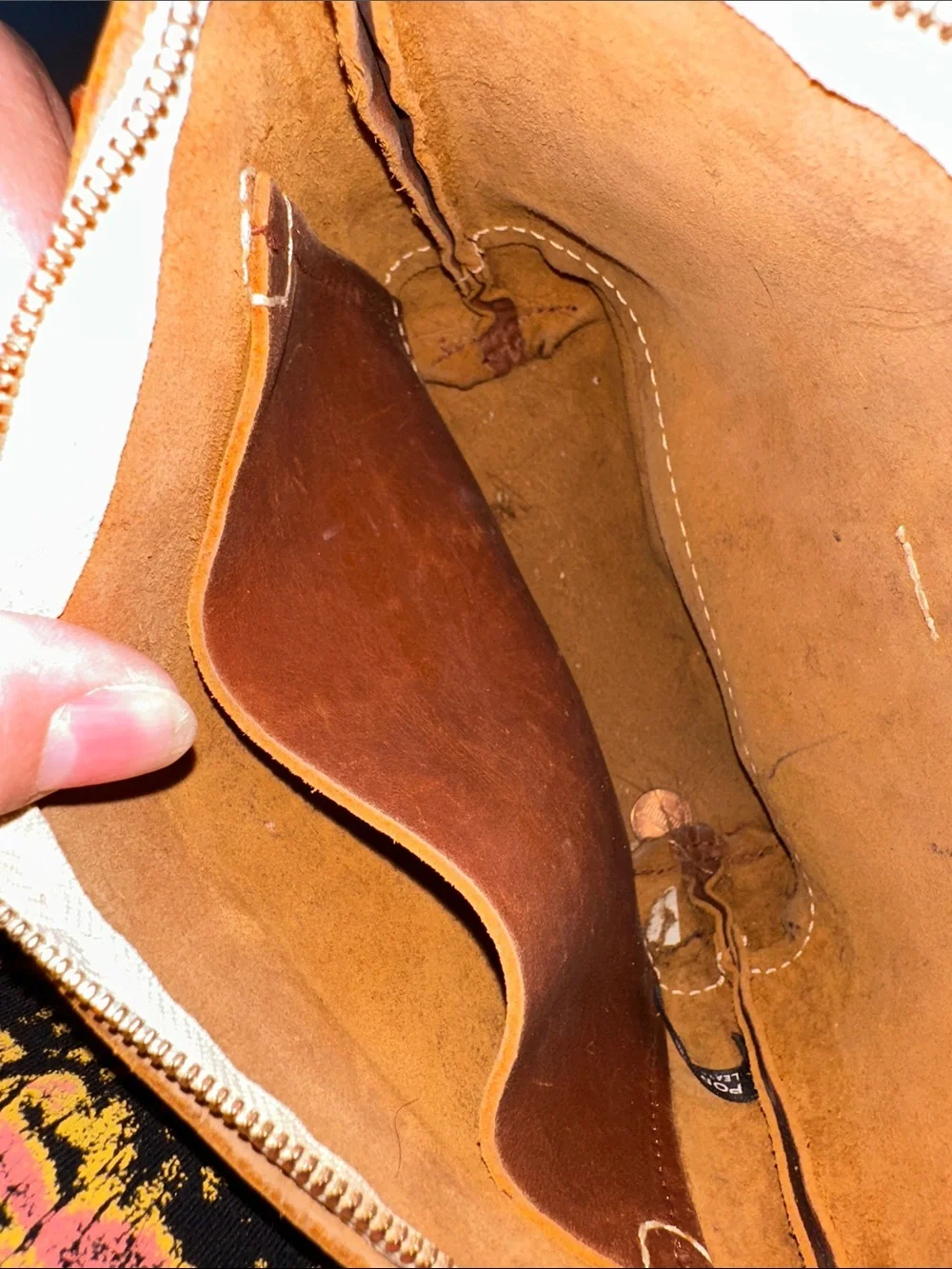 Portland Leather Cognac Brown Leather Crossbody